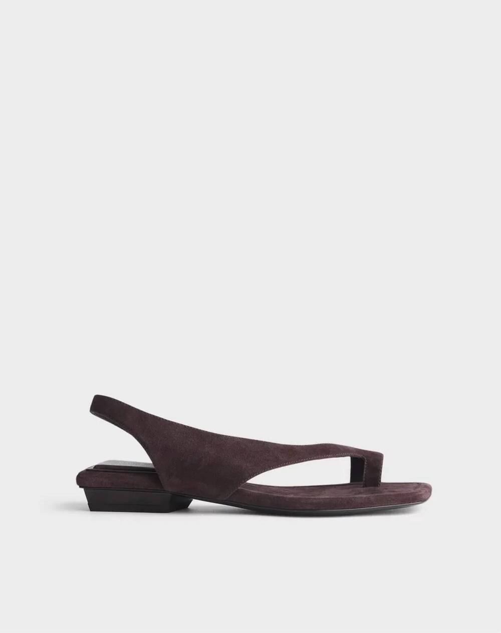 NEW RAG & BONE women's liv suede sandal in dark chocolate